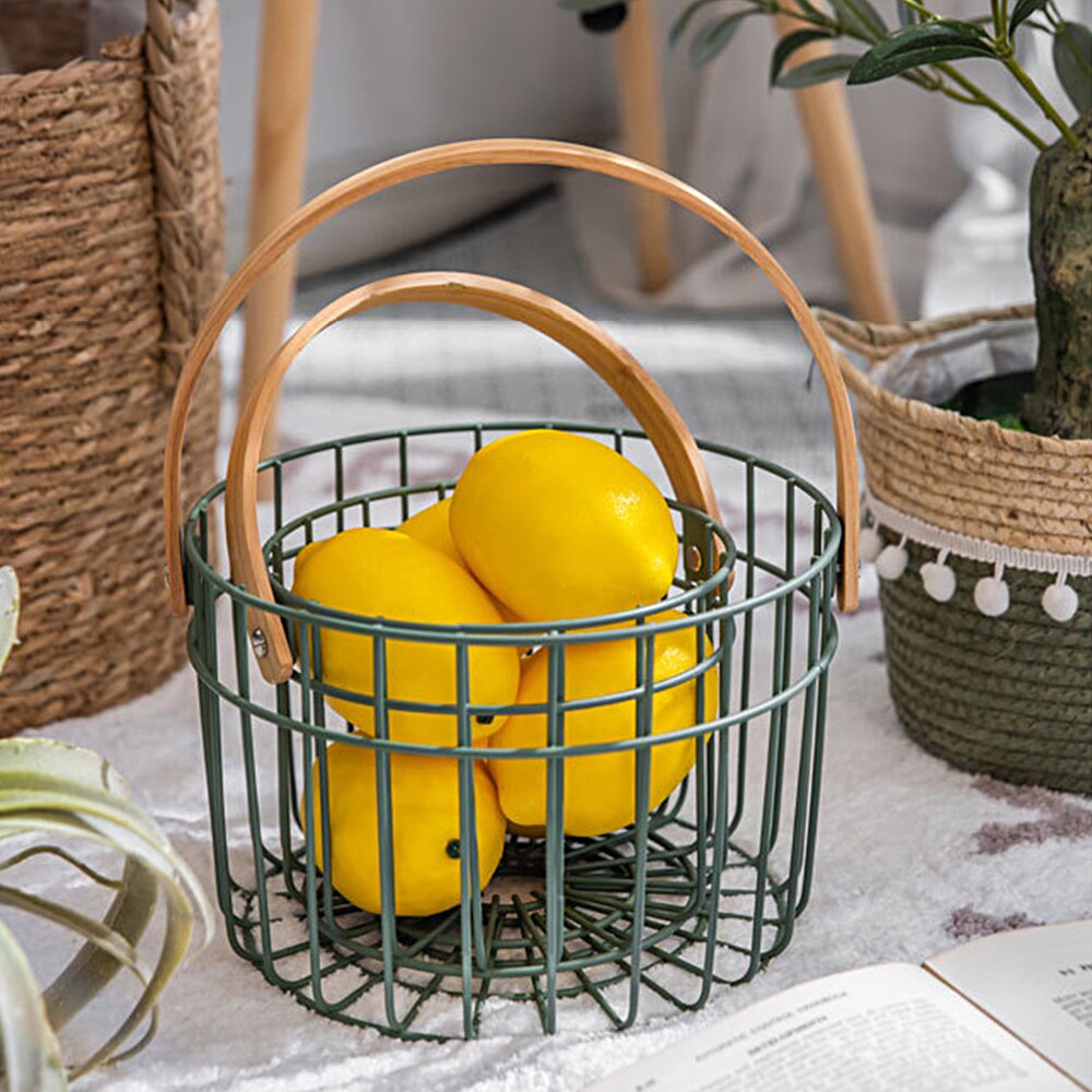 Wire basket – Durable iron – Stylish storage solution – Perfect for kitchen organization – 9.05 x 5.9 in 8