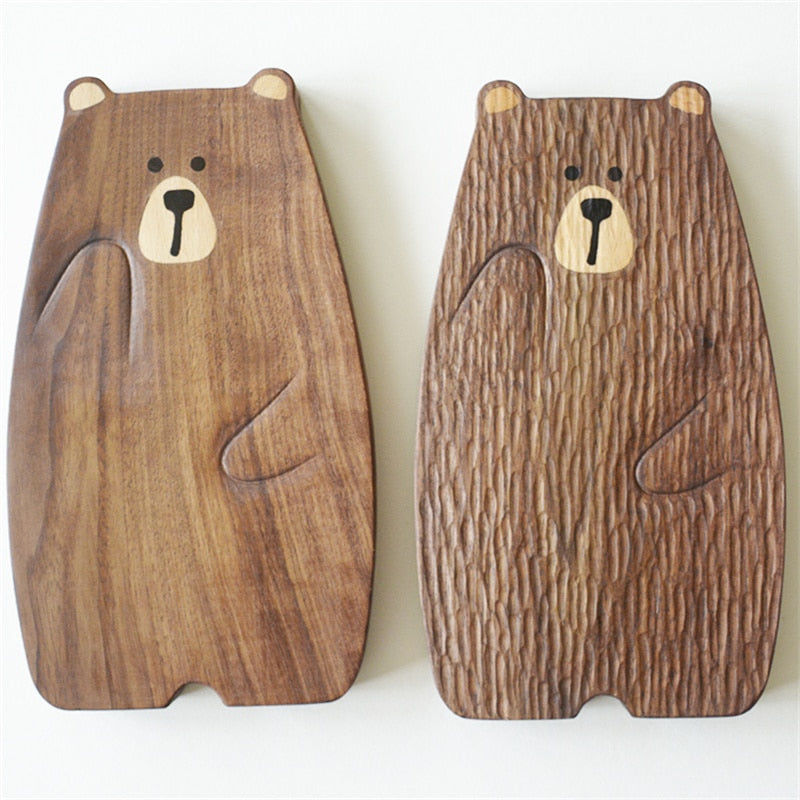 Wood Cutting Board – Bear Shape – Fun Kitchen Accessory – Perfect for Food Prep 1