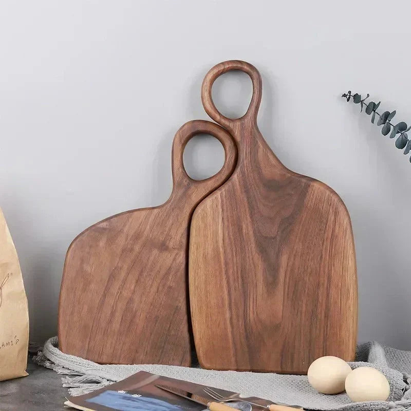 Wood cutting board – Premium walnut – Double-sided design – Kitchen and serving essential – 13.8 x 9.8 in 0