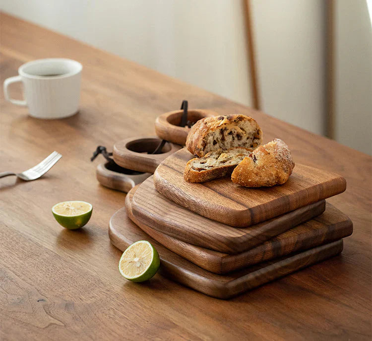 Wood cutting board – Premium walnut – Double-sided design – Kitchen and serving essential – 13.8 x 9.8 in 4