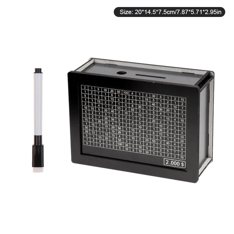 Natural wood piggy bank designed for adults, featuring a built-in coin counter and customizable options. Its sleek finish and modern design make it a stylish addition 5