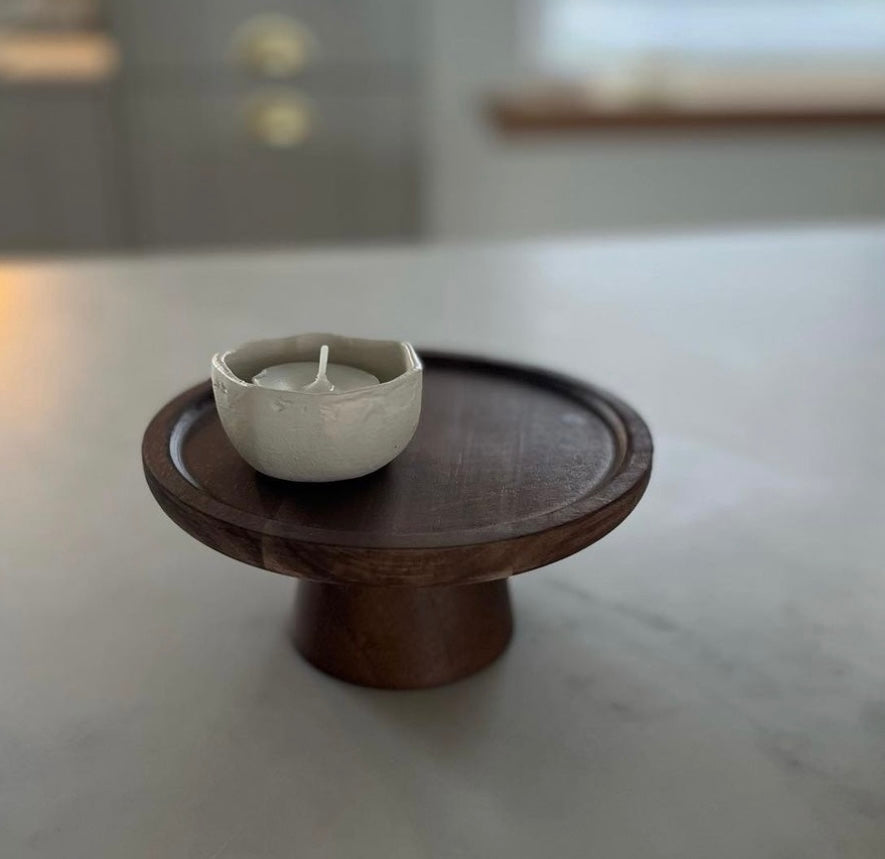 Wooden cake stand – Eco-friendly natural wood – Elevated serving tray – Versatile home decor 3