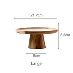 Wooden cake stand – Eco-friendly natural wood – Elevated serving tray – Versatile home decor 6