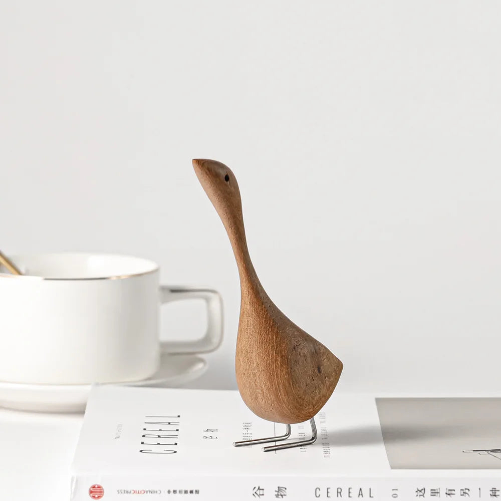 Wooden figurines – Teak wood – Minimalist design – Nature-inspired home decor 0