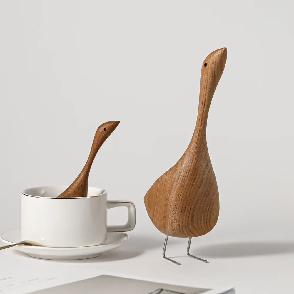 Wooden figurines – Teak wood – Minimalist design – Nature-inspired home decor 3