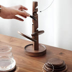 Wooden trivet – Black walnut – Tree-shaped design – Heat protection for hot dishes and pots 1