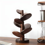 Wooden trivet – Black walnut – Tree-shaped design – Heat protection for hot dishes and pots 3