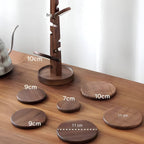 Wooden trivet – Black walnut – Tree-shaped design – Heat protection for hot dishes and pots 4