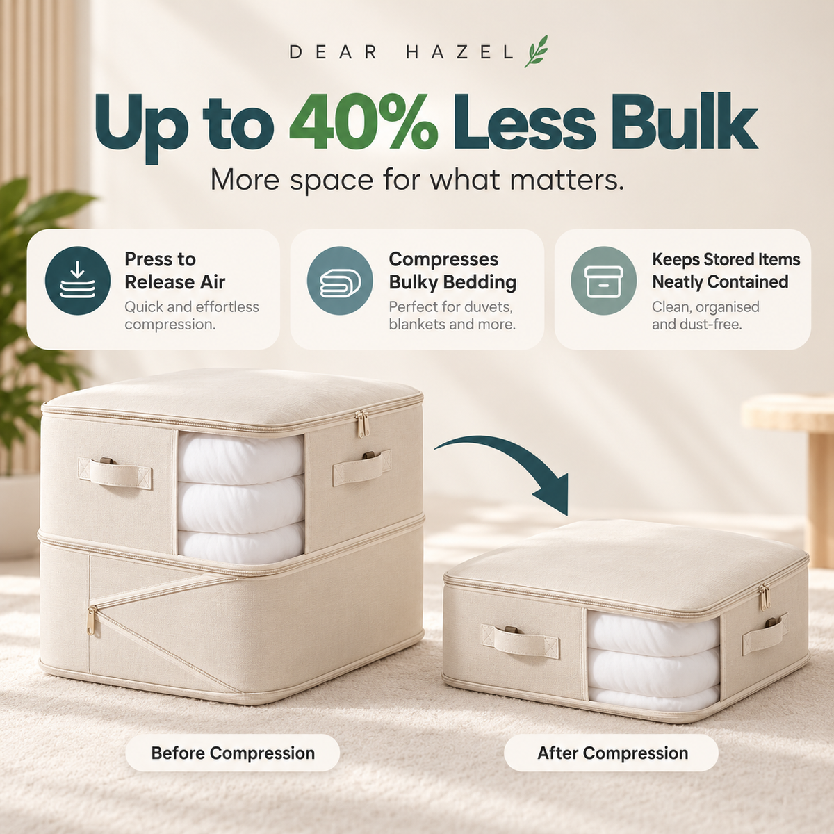 Compression Storage Bags for Bedding