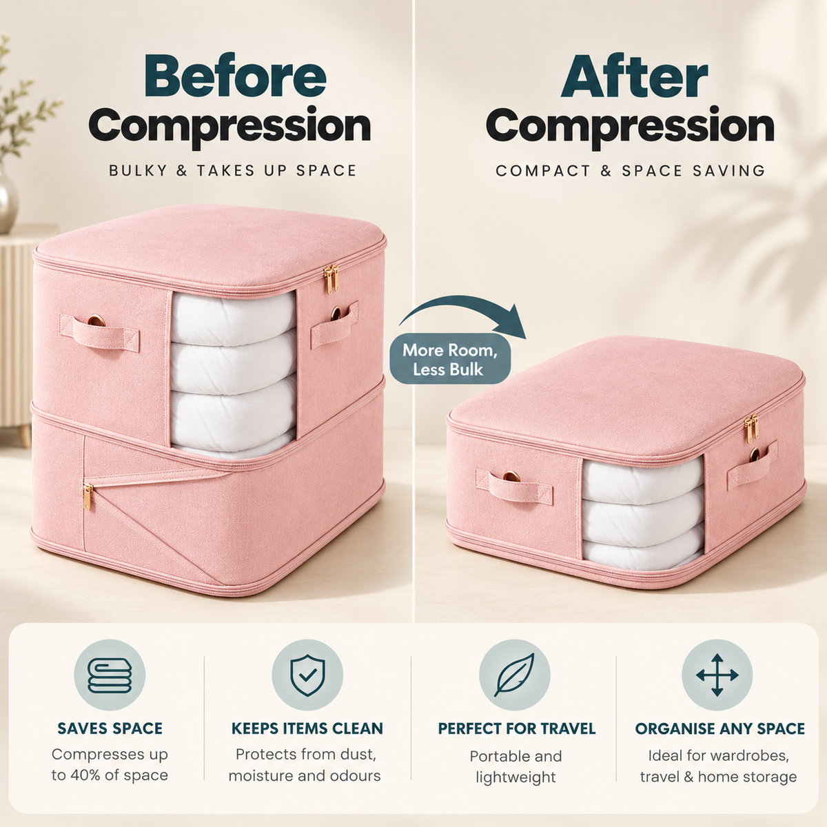 Compression Storage Bags for Bedding