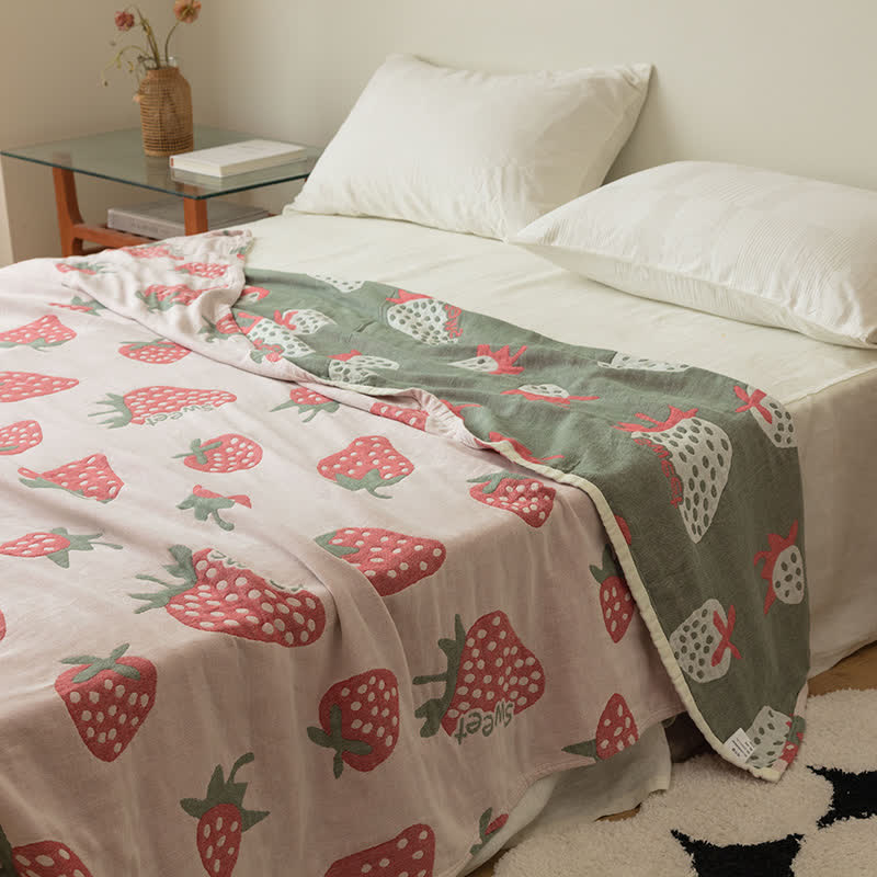 Five-layer quilted blanket