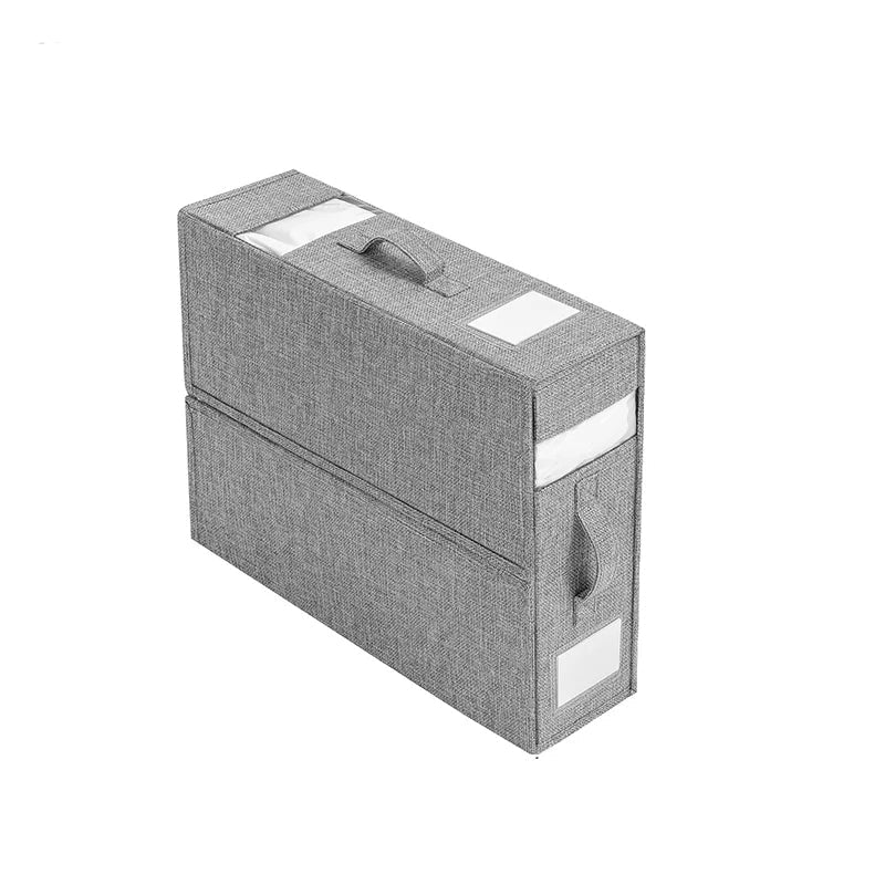 Foldable Bed Sheet Organizer Box with Clear Window