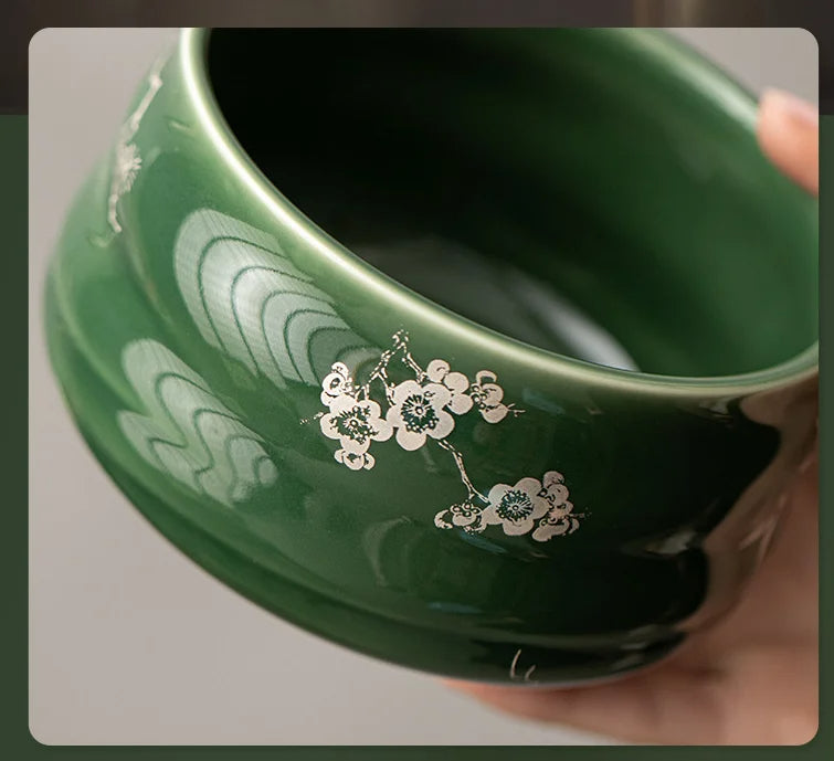 Handmade Ceramic Matcha Tea Set with Whisk and Scoop – Traditional Tea Gift Set for Ceremonies
