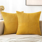 Corduroy Cushion Cover Set – Soft Decorative Pillow Covers for Sofa & Bed