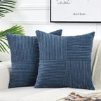 Corduroy Cushion Cover Set – Soft Decorative Pillow Covers for Sofa & Bed