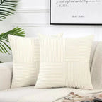 Corduroy Cushion Cover Set – Soft Decorative Pillow Covers for Sofa & Bed