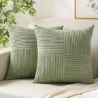 Corduroy Cushion Cover Set – Soft Decorative Pillow Covers for Sofa & Bed