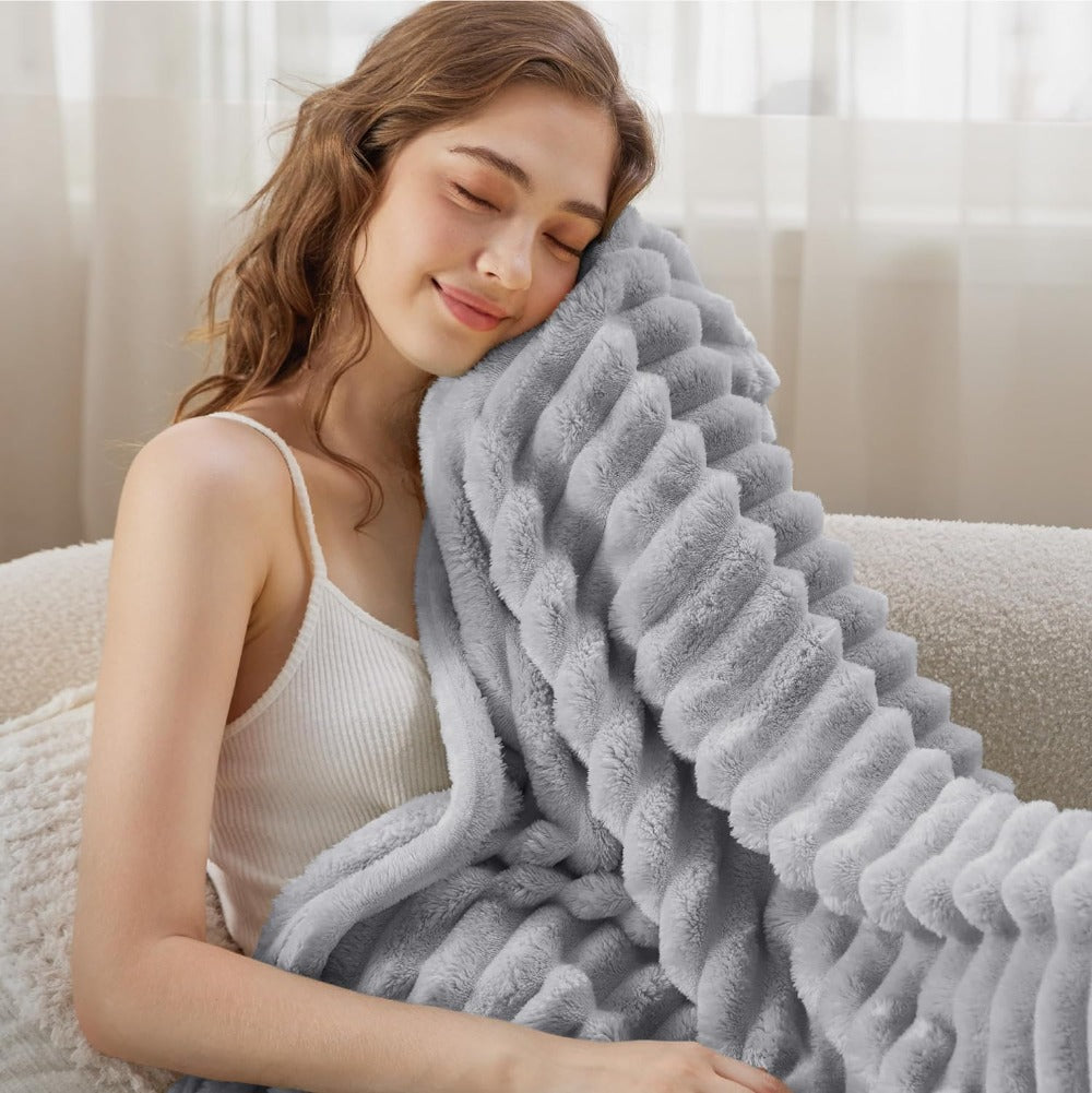 Fluffy Cozy Blanket for Relaxing Hours