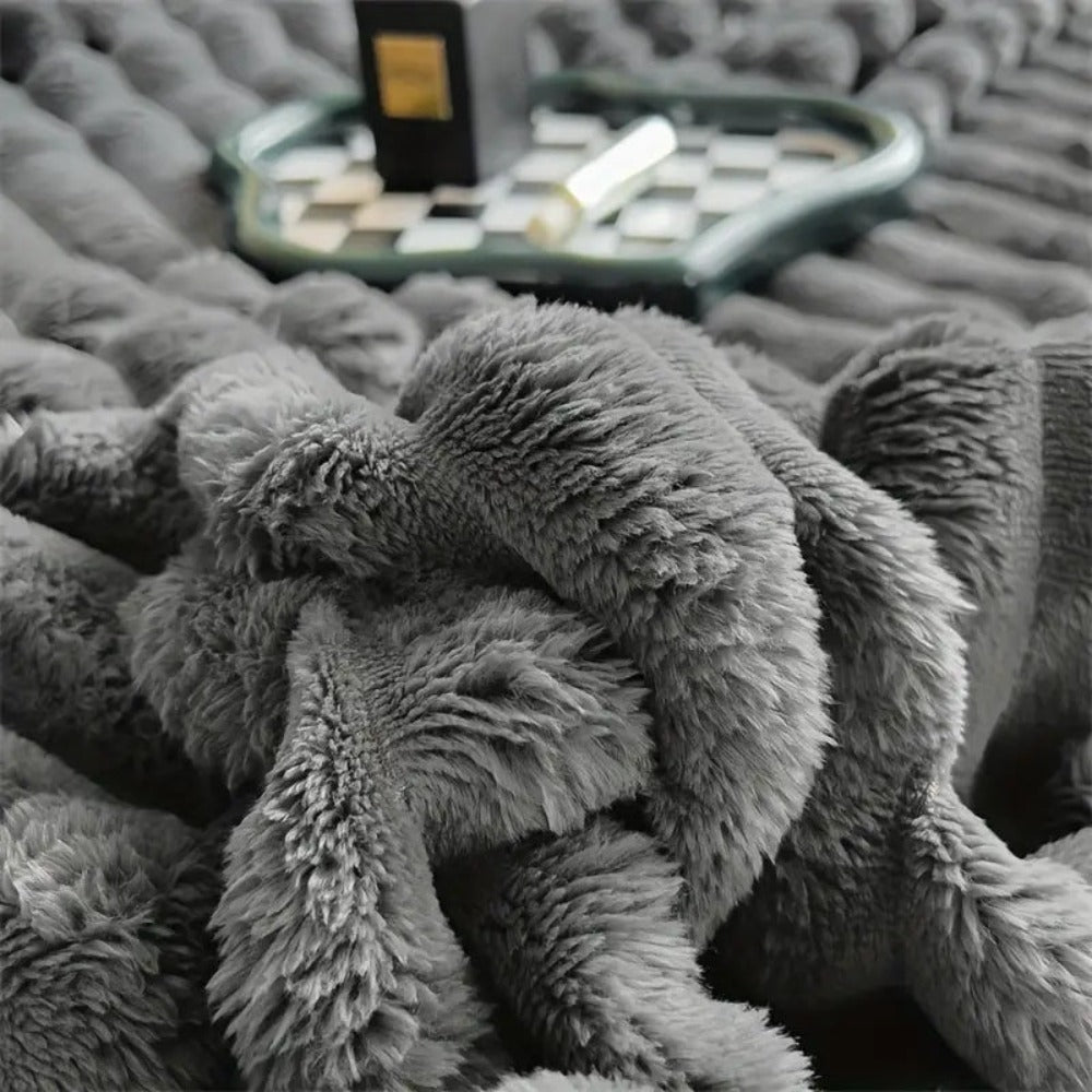 Fluffy Cozy Blanket for Relaxing Hours