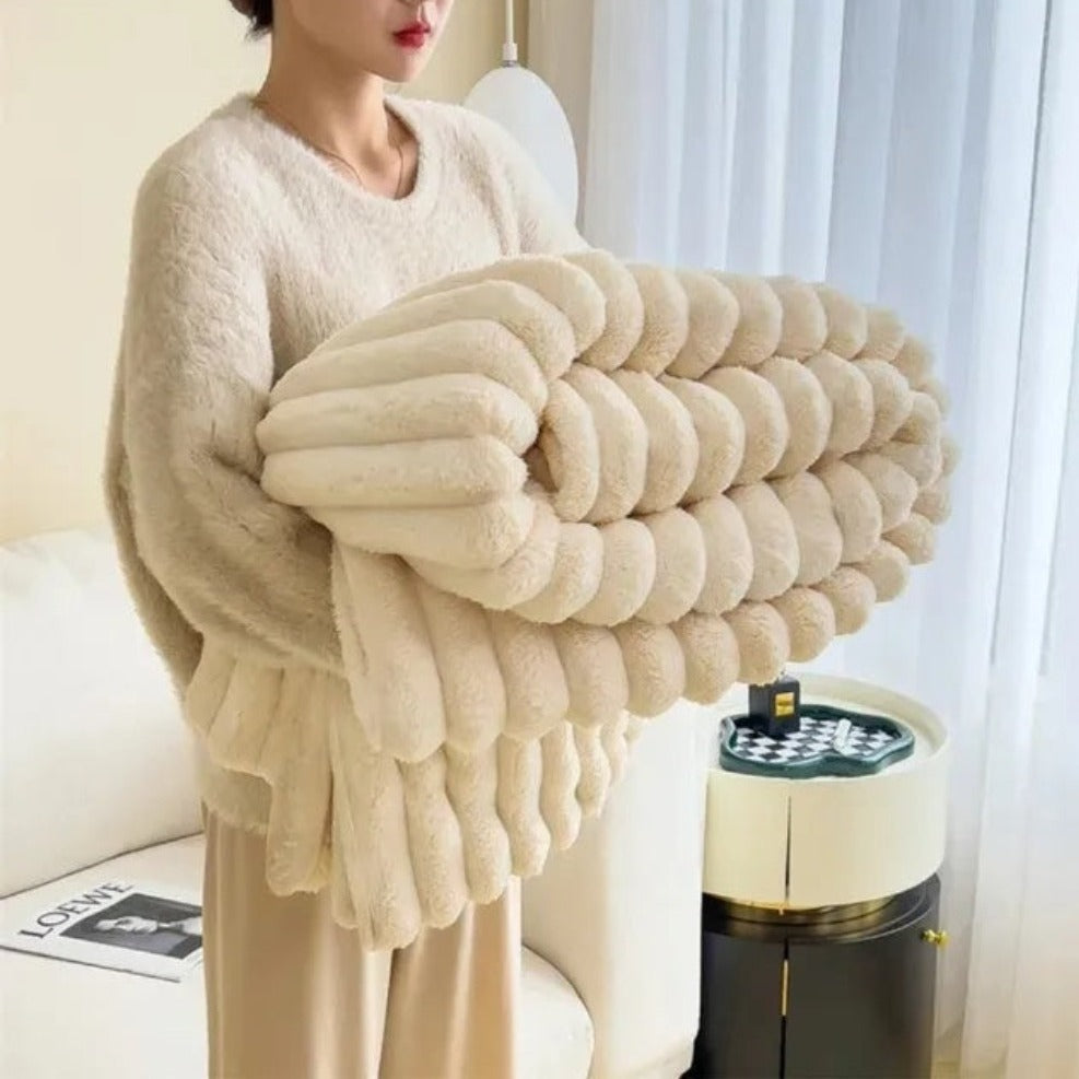 Fluffy Cozy Blanket for Relaxing Hours