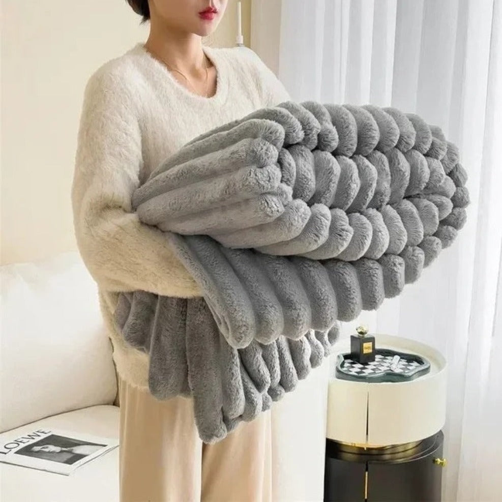 Fluffy Cozy Blanket for Relaxing Hours