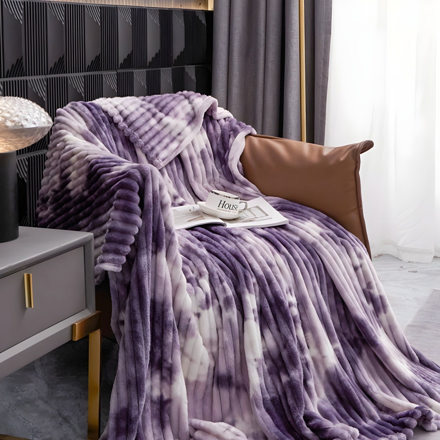 Soft Tie-Dye Flannel Fleece Blanket