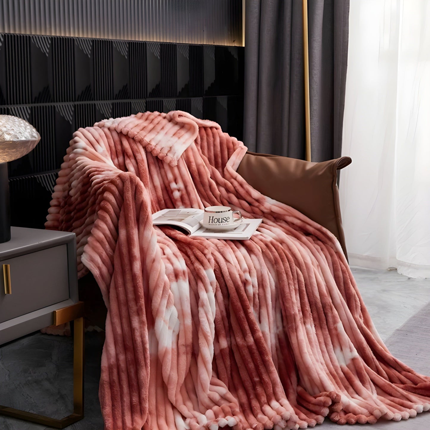 Soft Tie-Dye Flannel Fleece Blanket
