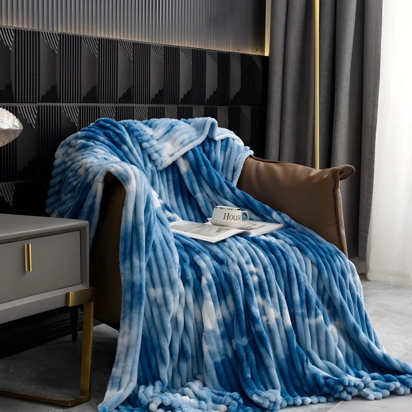 Soft Tie-Dye Flannel Fleece Blanket