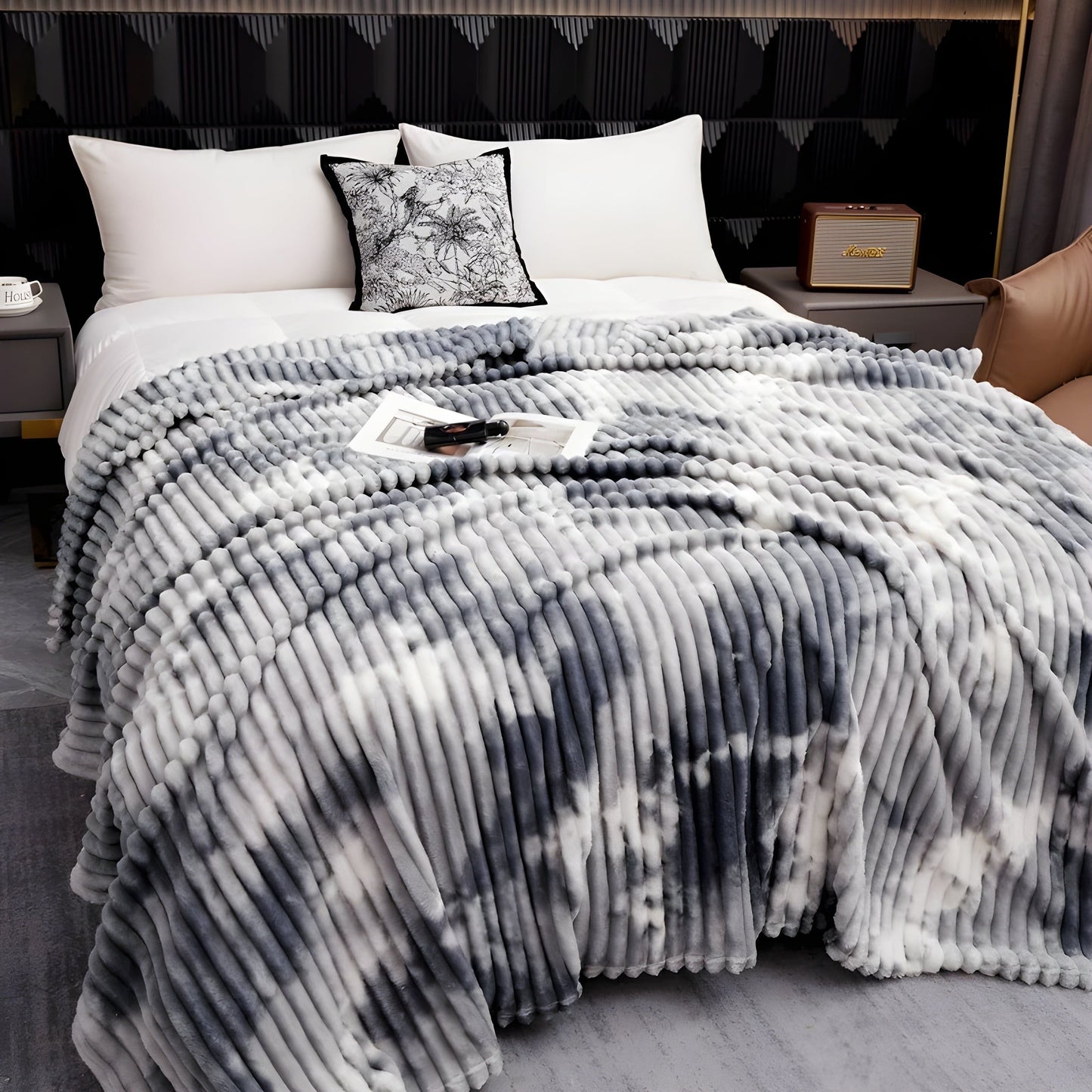 Soft Tie-Dye Flannel Fleece Blanket