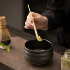 Japanese Matcha Tea Set – 4-Piece Traditional Kit with Ceramic Bowl, Bamboo Whisk & Scoop