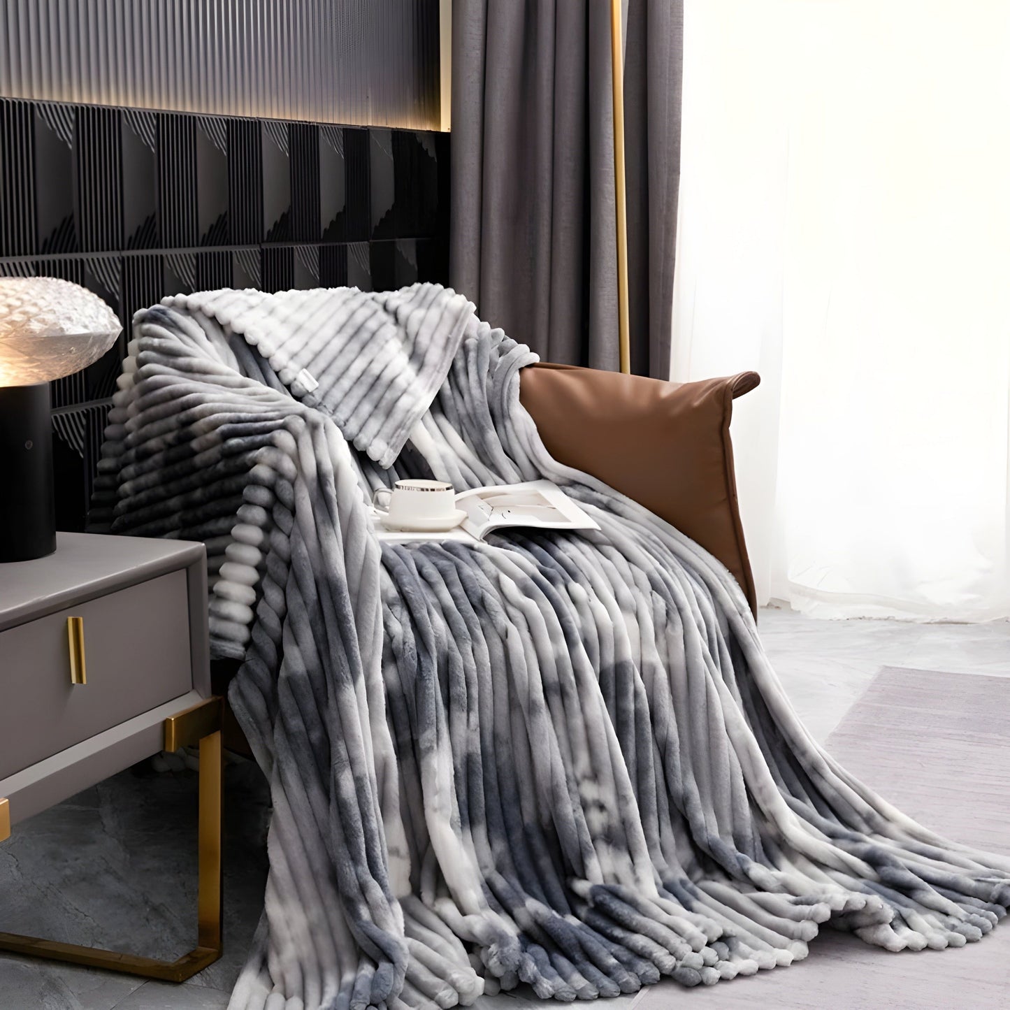 Soft Tie-Dye Flannel Fleece Blanket