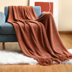 Cozy Nordic Knit Blanket – Scandinavian Design for Indoor & Outdoor Comfort