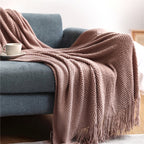 Cozy Nordic Knit Blanket – Scandinavian Design for Indoor & Outdoor Comfort