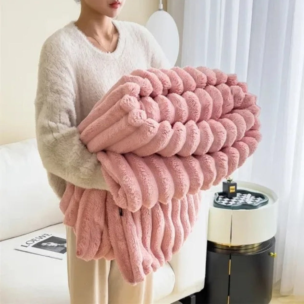 Fluffy Cozy Blanket for Relaxing Hours