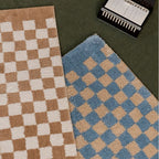 Soft Checkered Bathroom Rug – Non-Slip & Quick-Dry Bath Mat