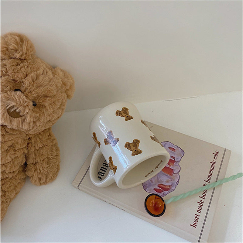 Adorable Bear-Shaped Cozy Ceramic Mug