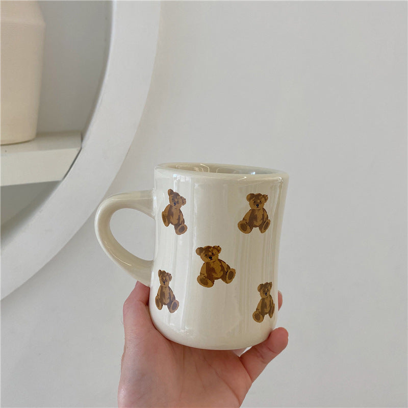 Adorable Bear-Shaped Cozy Ceramic Mug