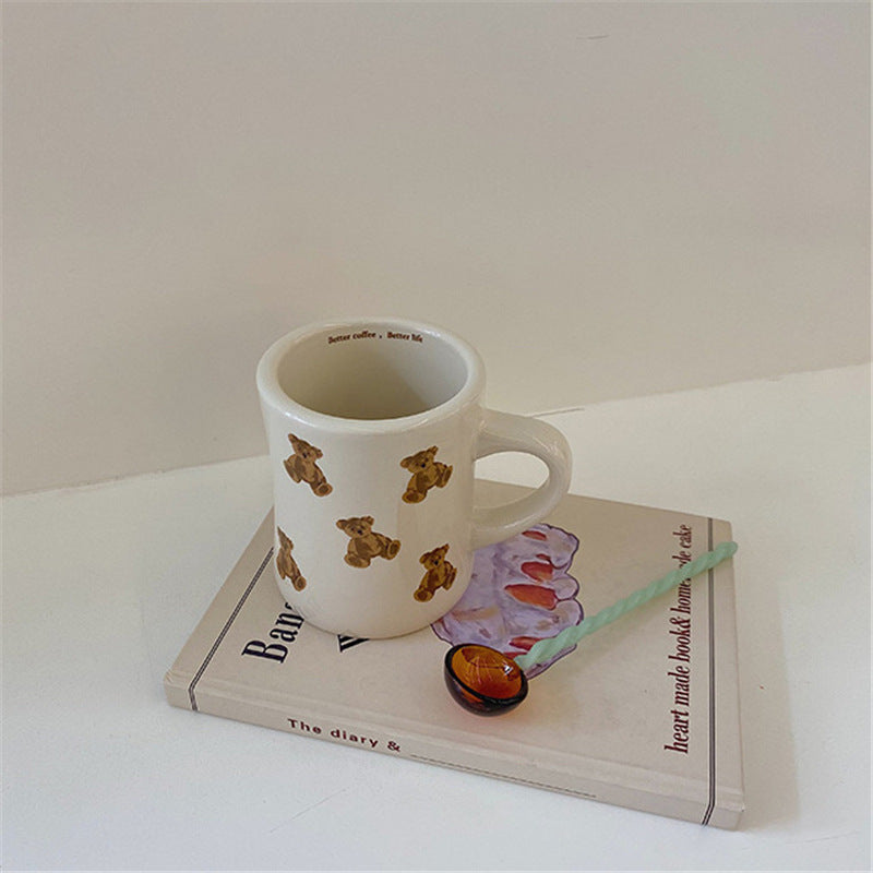 Adorable Bear-Shaped Cozy Ceramic Mug