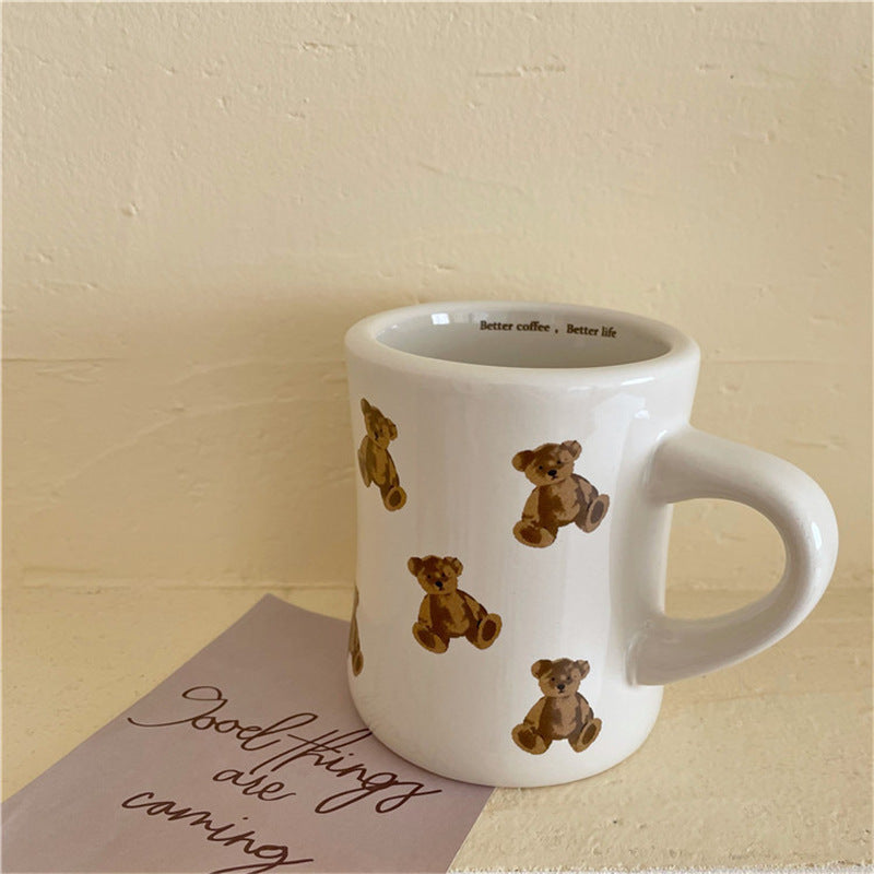 Adorable Bear-Shaped Cozy Ceramic Mug