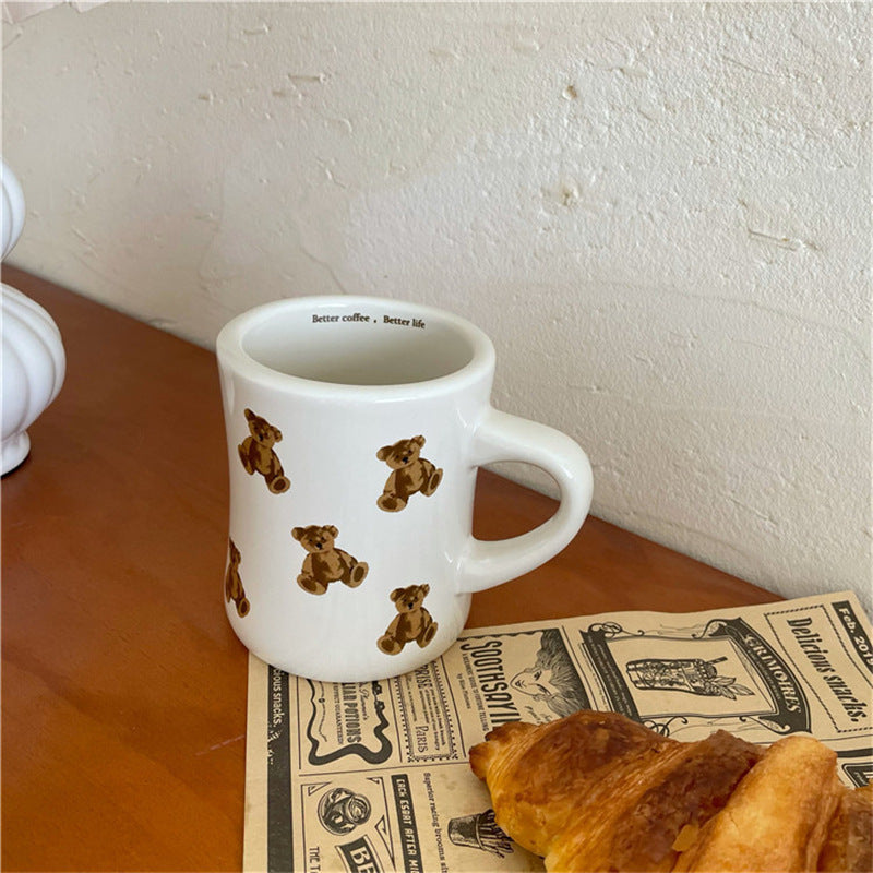 Adorable Bear-Shaped Cozy Ceramic Mug